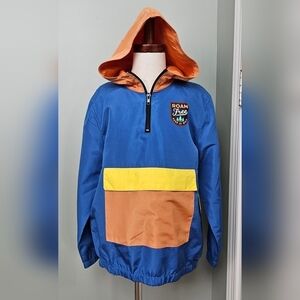 Jem Boys Roam Free Colorblocked 1/4-Zip Hooded Anorak Windbreaker SMALL (6/7)